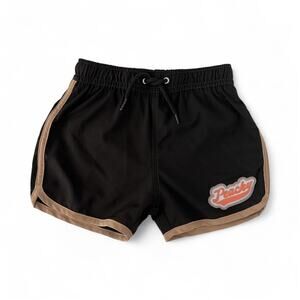 Little Trouble “Peachy” swim trunks (4-5)